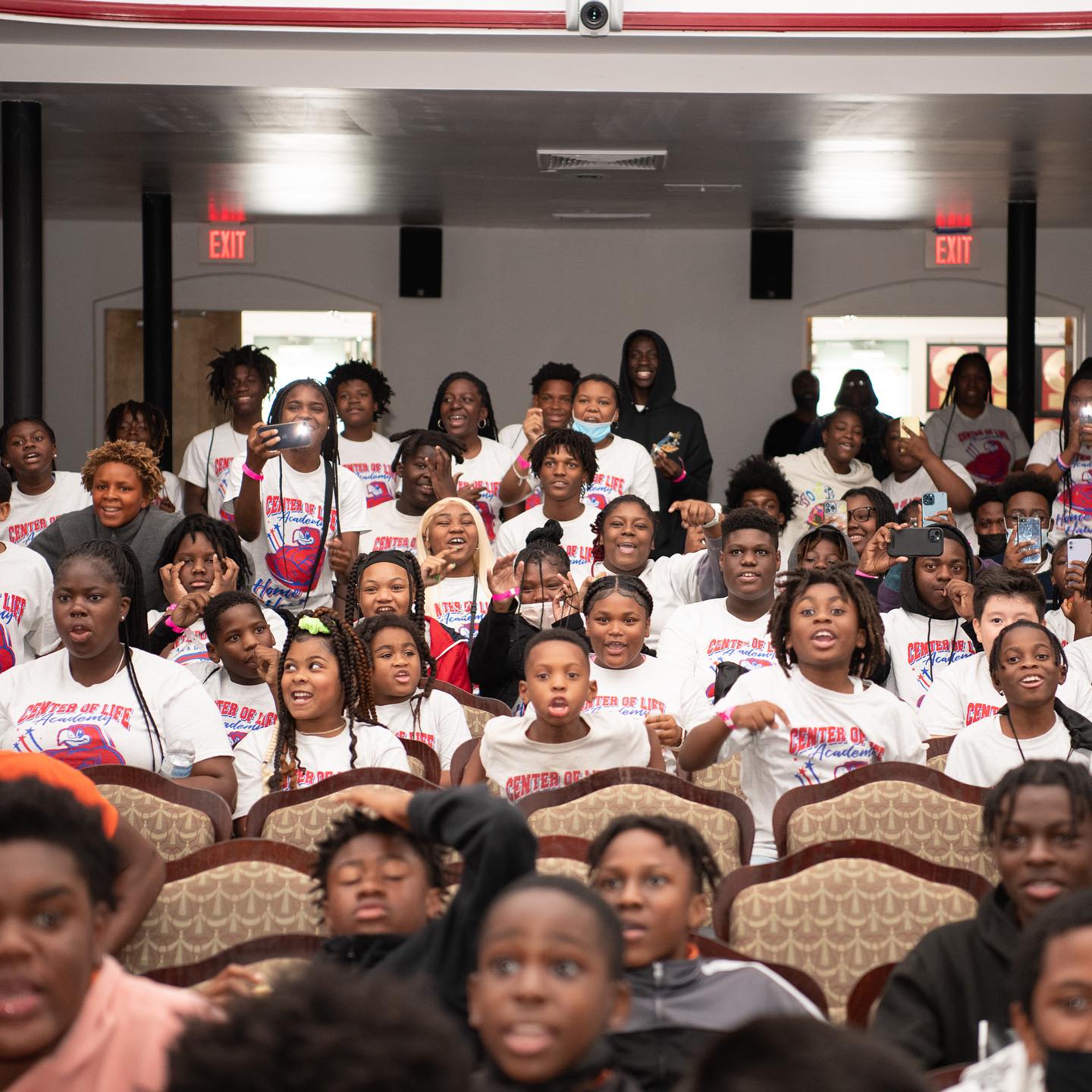 Youth audience gathered for an empowerment program