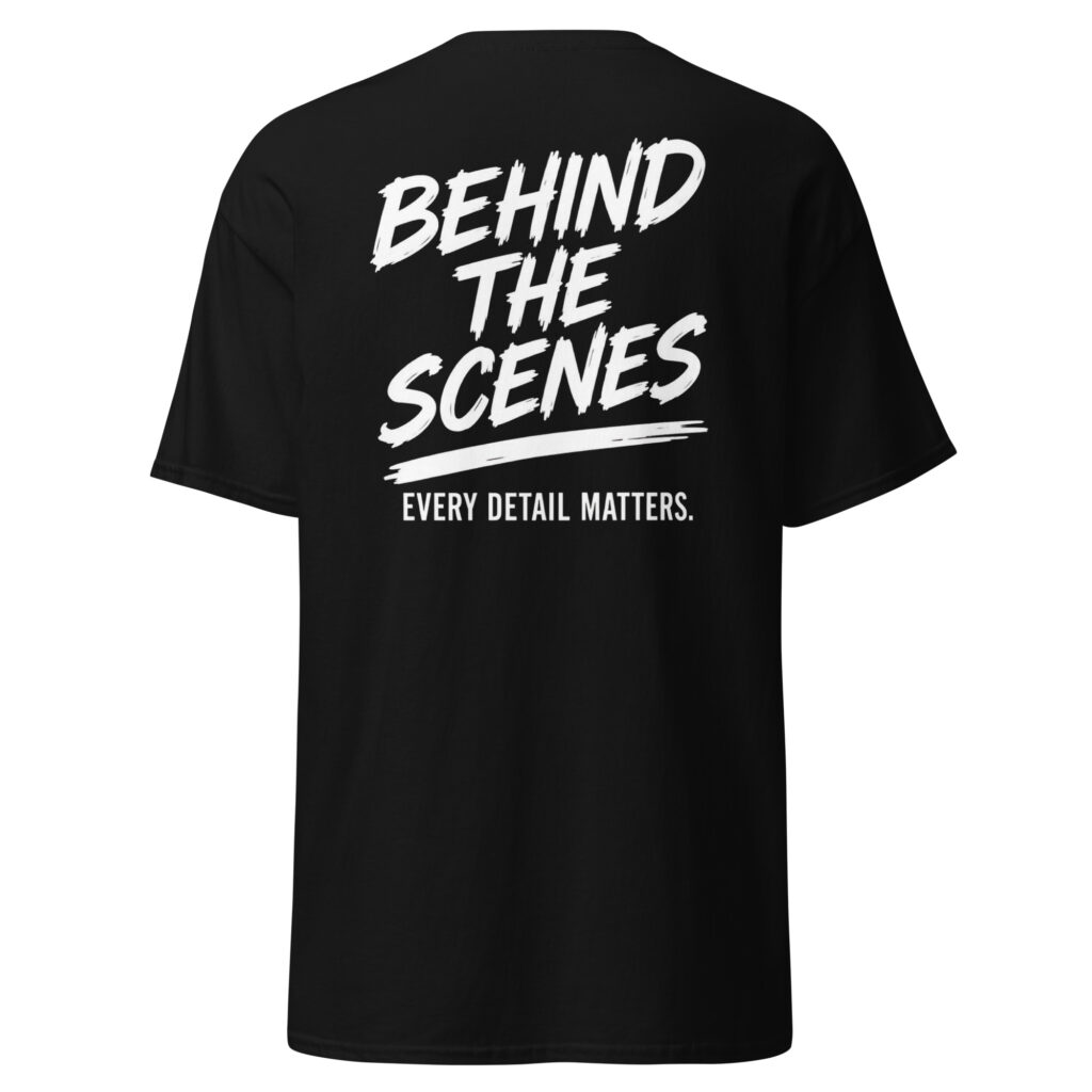 Behind The Scenes Production Crew Tee | Tune Vox Entertainment