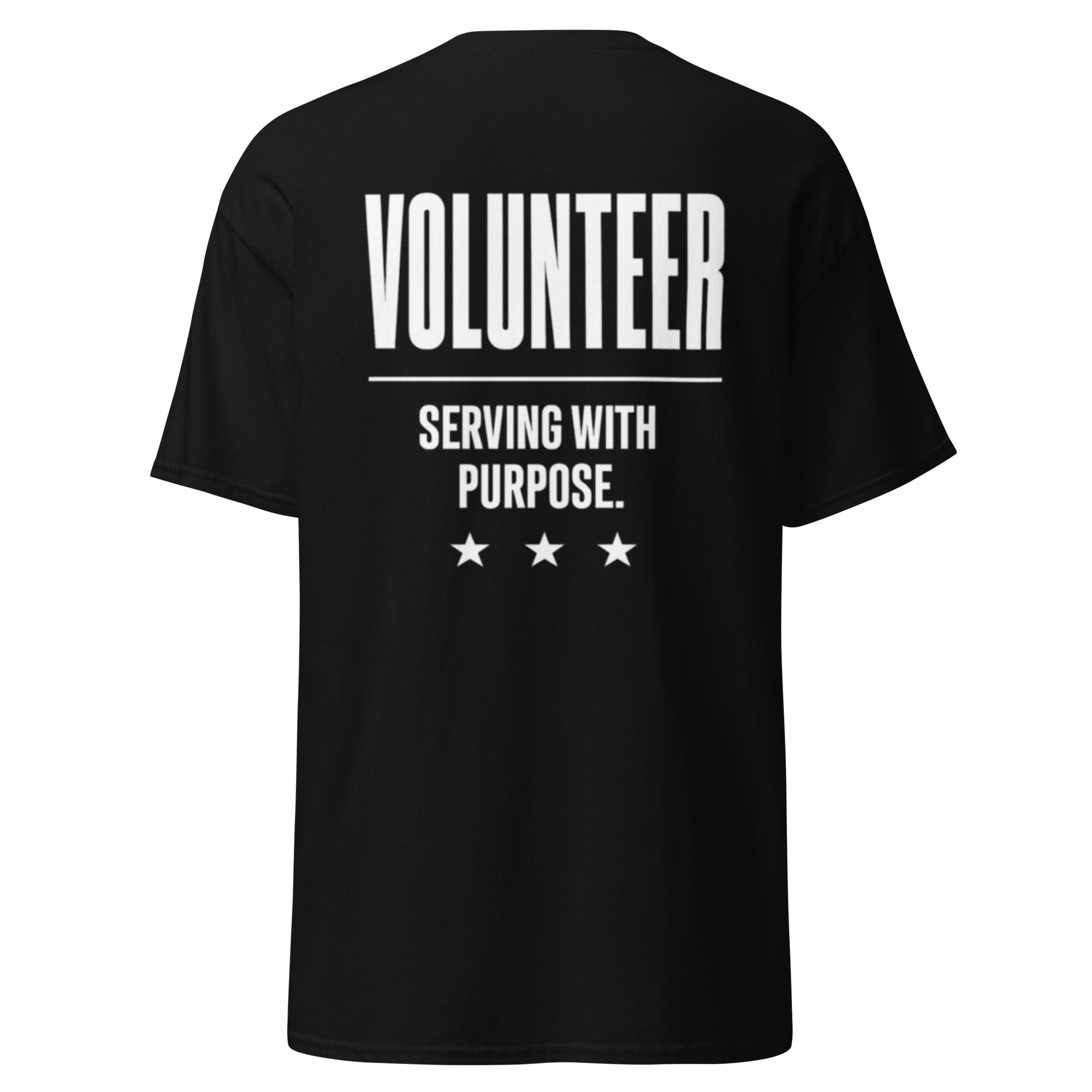 Volunteer Shirt — Serving With Purpose | Tune Vox Entertainment